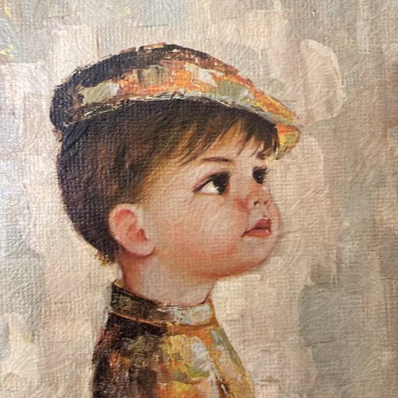 Vintage Prints by M. Medeiros Portrait “Jacky Boy” & “Not Guilty” Framed - Picture 6 of 7